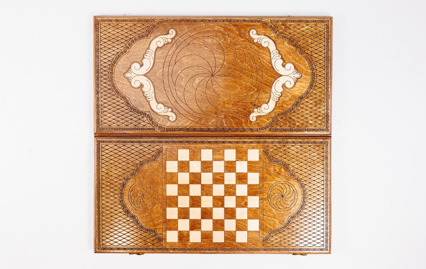 Wooden Backgammon Board Eternity 23.6" | 60 cm - Unumperfectus