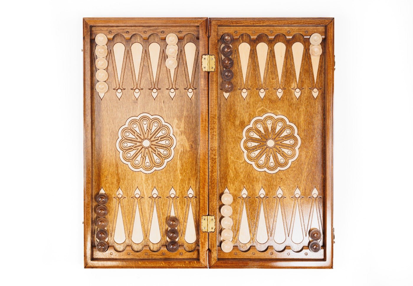 Wooden Backgammon Board Eternity 23.6" | 60 cm - Unumperfectus