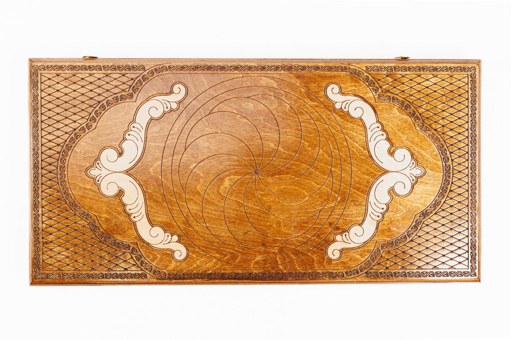Wooden Backgammon Board Eternity 23.6" | 60 cm - Unumperfectus