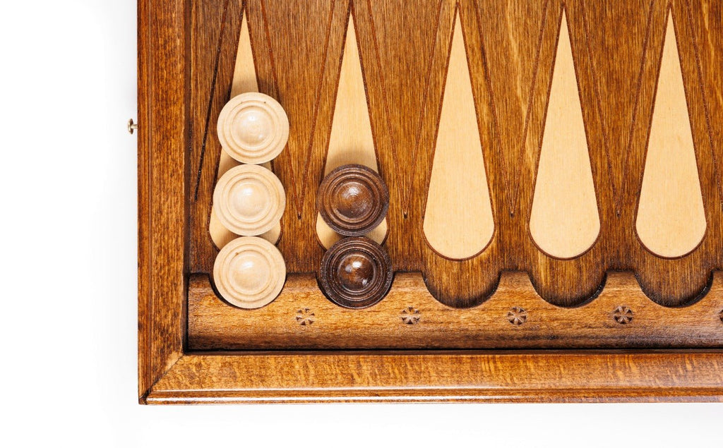 Wooden Backgammon Board Eternity 23.6" | 60 cm - Unumperfectus