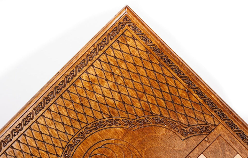 Wooden Backgammon Board Eternity 23.6" | 60 cm - Unumperfectus