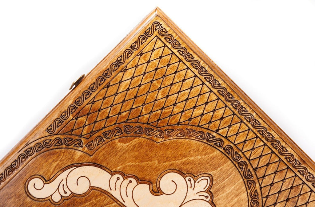 Wooden Backgammon Board Eternity 23.6" | 60 cm - Unumperfectus
