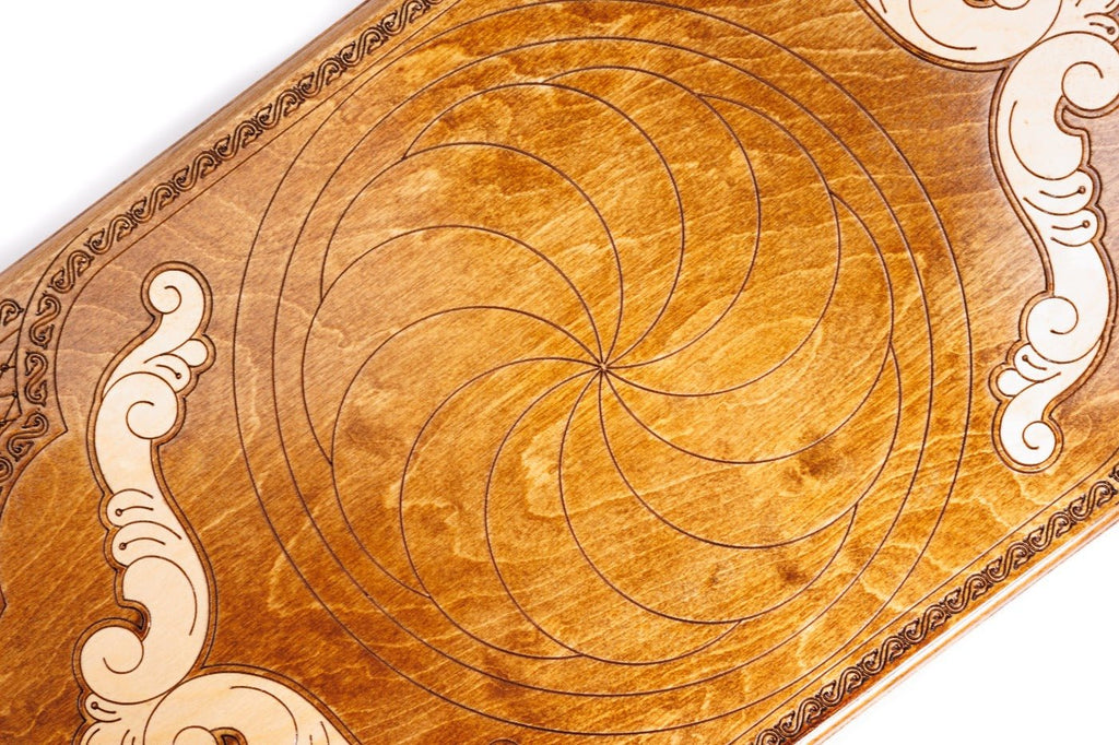 Wooden Backgammon Board Eternity 23.6" | 60 cm - Unumperfectus
