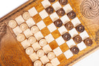 Eternity backgammon board - close-up of the playing surface