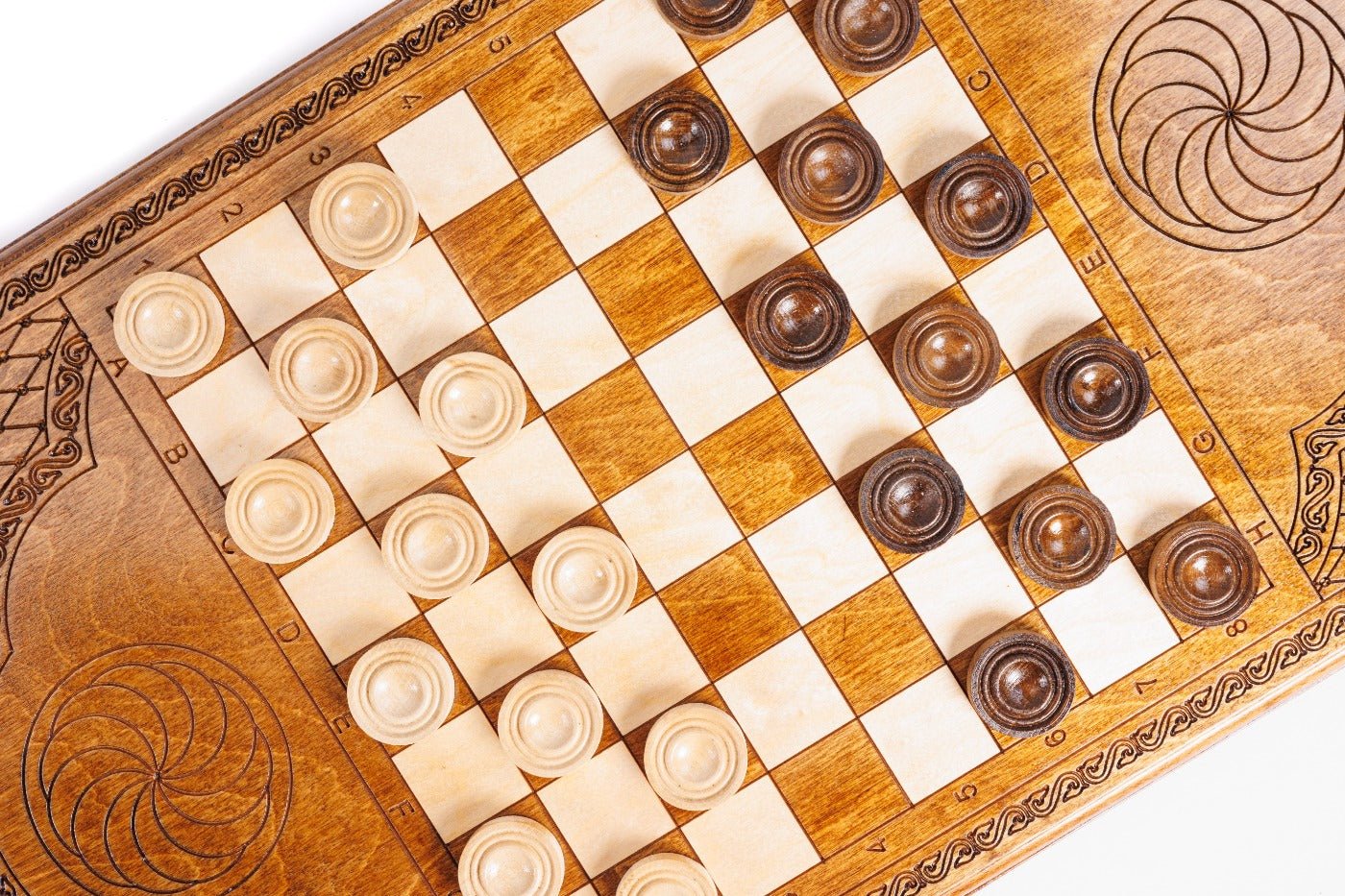 Wooden Backgammon Board Eternity 23.6" | 60 cm - Unumperfectus