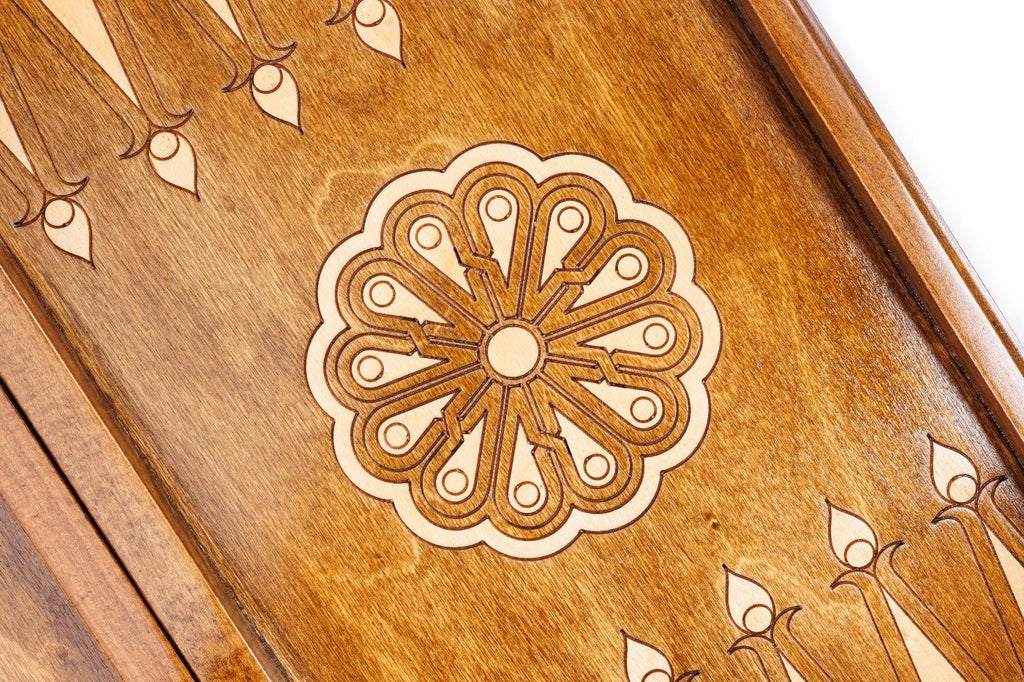 Wooden Backgammon Board Eternity 23.6" | 60 cm - Unumperfectus