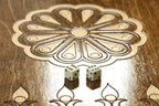 Classic backgammon board - side profile showing the craftsmanship