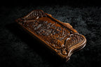 Noah Mount Ararat backgammon board - close-up of the carved design