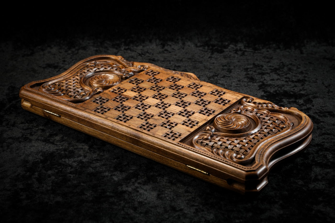 Noah Backgammon with Inlay & Copyrighted Mount Ararat Outline 60 cm | 23.6"