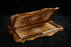 Noah Mount Ararat backgammon board - open board ready for play