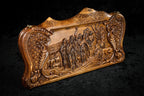Noah Mount Ararat backgammon board - closed cover detail