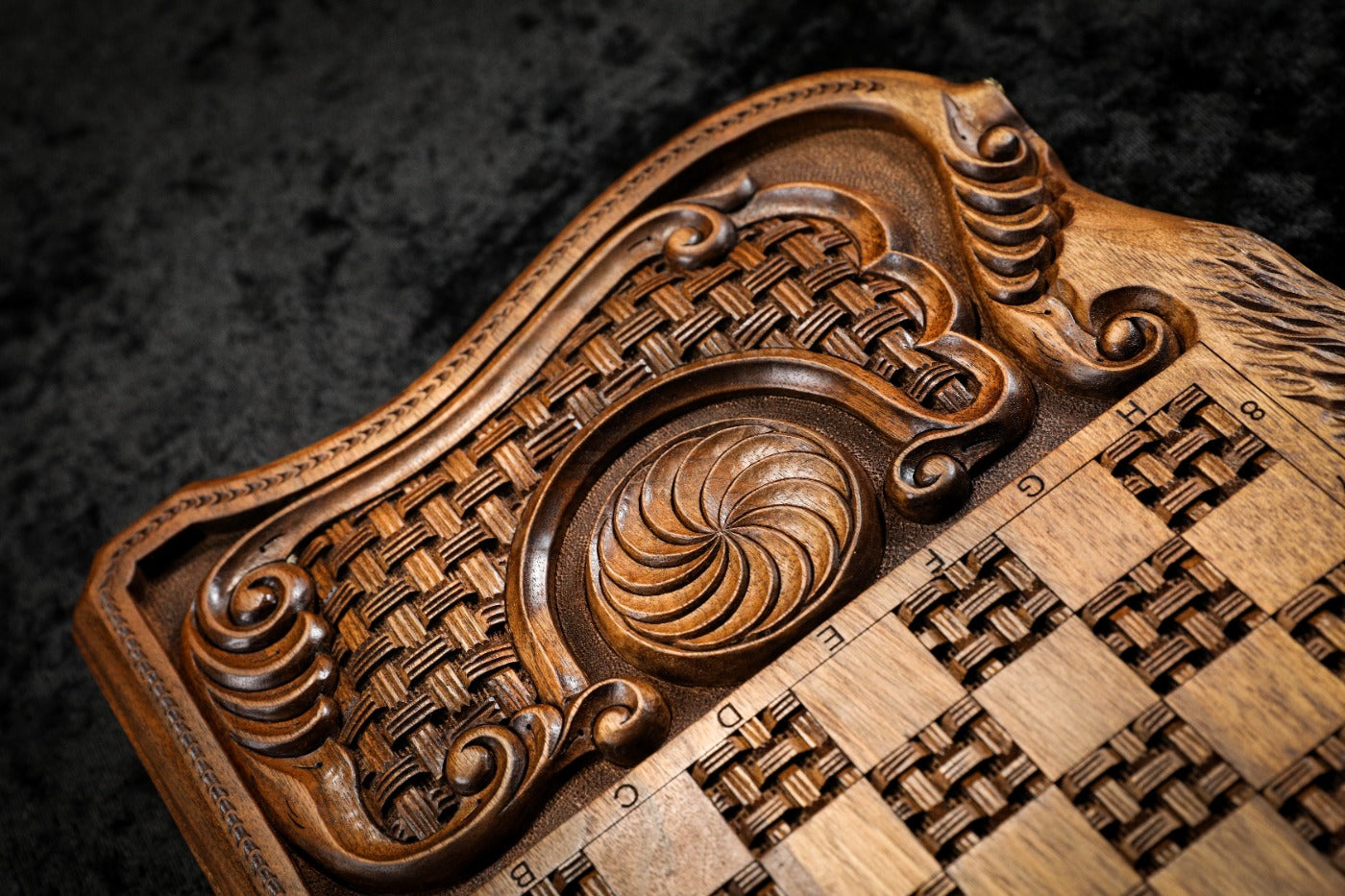 Noah Backgammon with Inlay & Copyrighted Mount Ararat Outline 60 cm | 23.6"