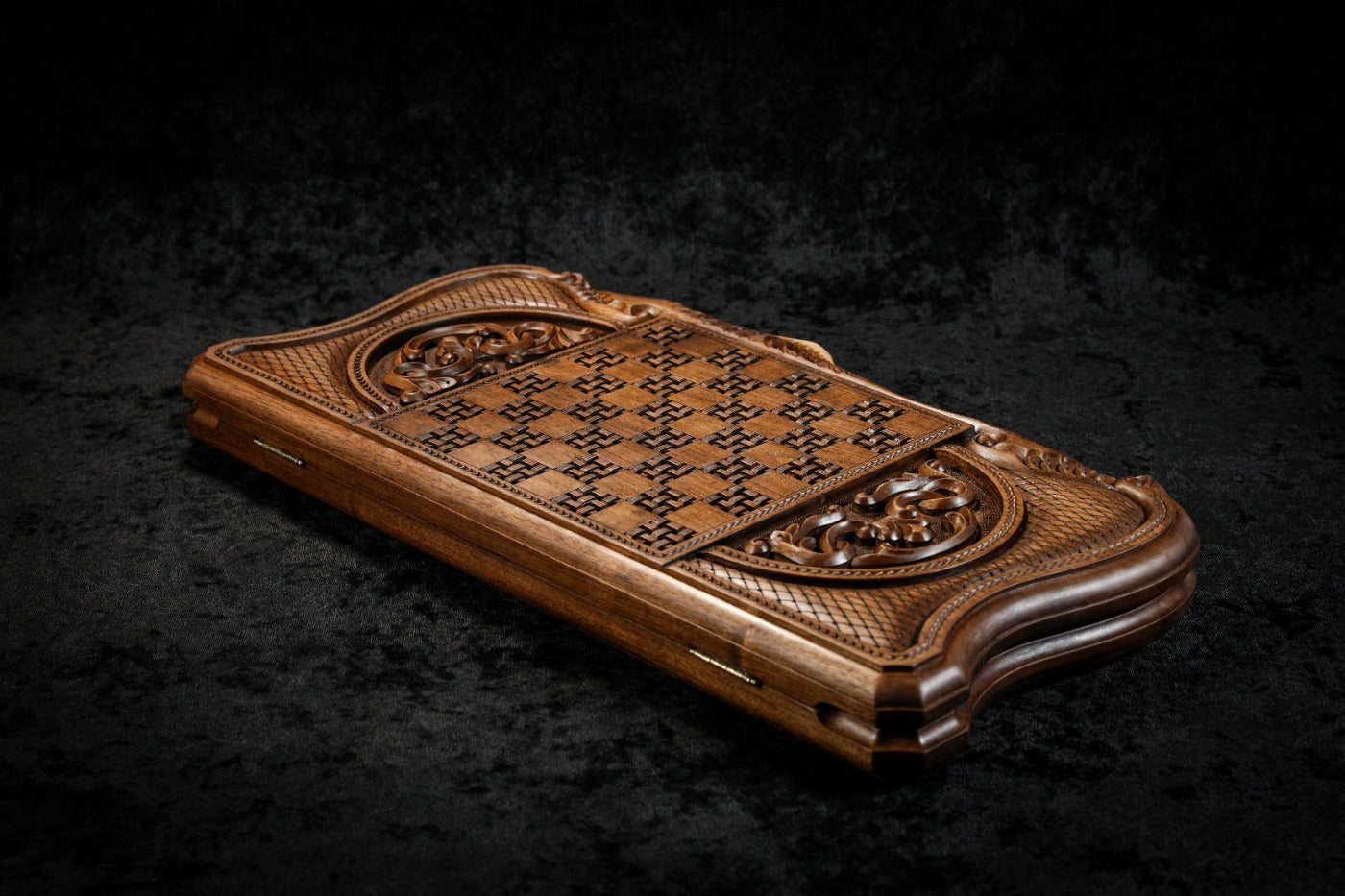 Backgammon "Rural Scene" with Inlay & Copyrighted Mount Ararat Outline 60 cm | 23.6"