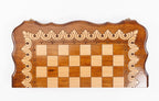 Eternity chess and backgammon set in wood by Hrachya Ohanyan