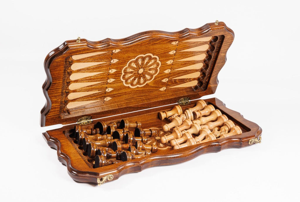 Eternity Chess Set & Backgammon Board 19.7" | 50 cm - Unumperfectus