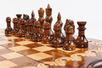 Eternity chess and backgammon set - side profile of the board