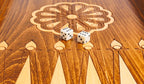 Eternity chess and backgammon set - corner detail of the board