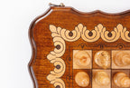 Eternity chess and backgammon set - angled view showing the craftsmanship