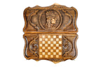 Tigran the Great backgammon board - open board ready for play