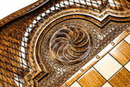 Tigran the Great backgammon board - angled view