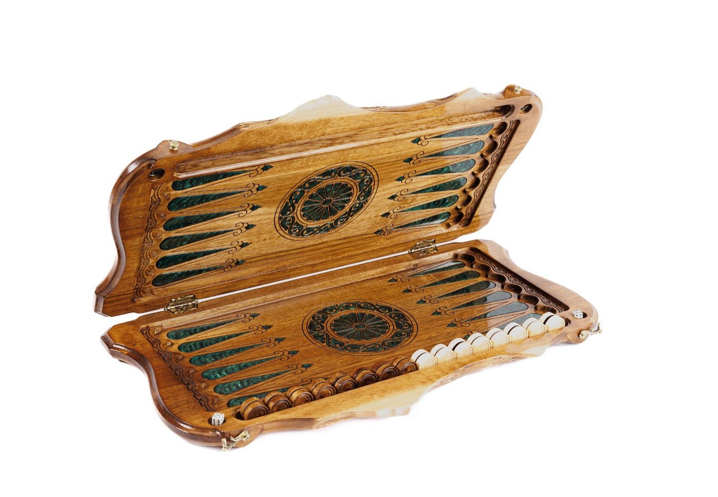Backgammon Board - Pomegranate Tree Epoxy - Unumperfectus