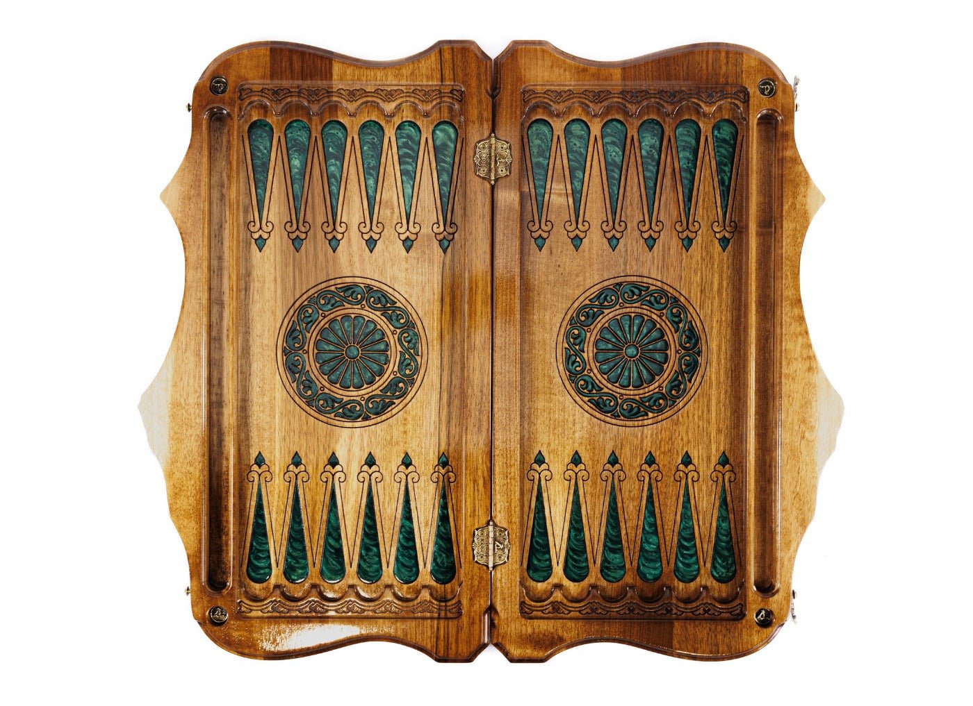 Backgammon Board - Pomegranate Tree Epoxy - Unumperfectus