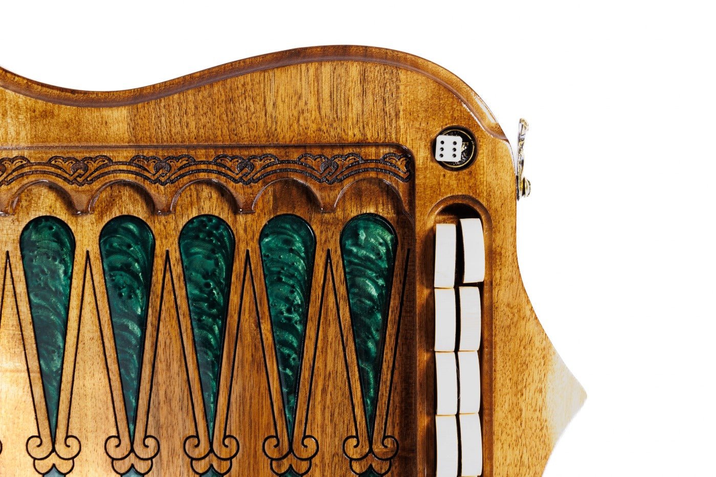Backgammon Board - Pomegranate Tree Epoxy - Unumperfectus