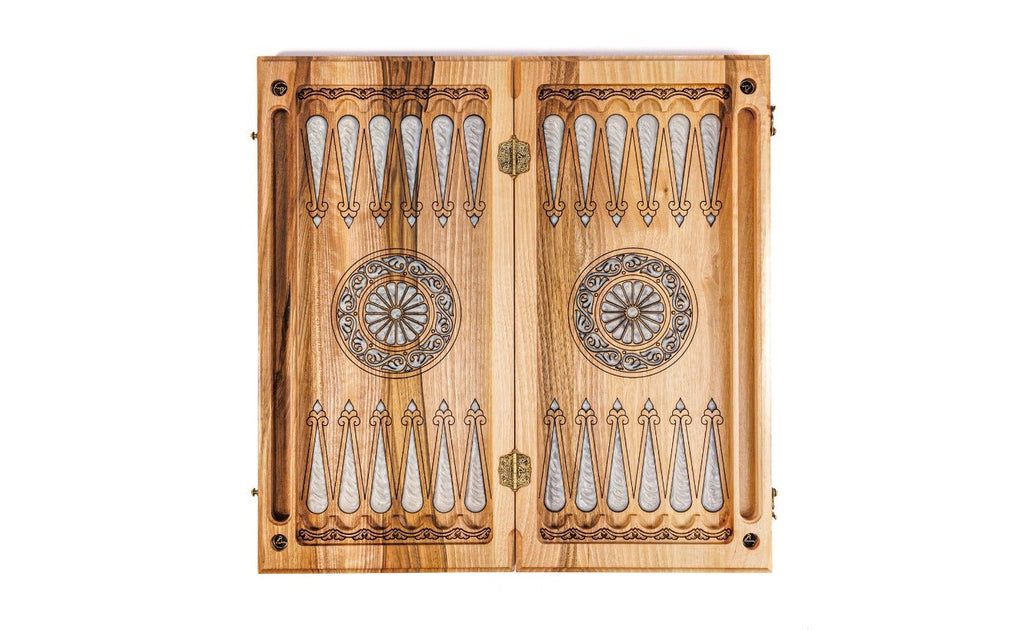 Backgammon Board - Incrustation & Epoxy - Unumperfectus