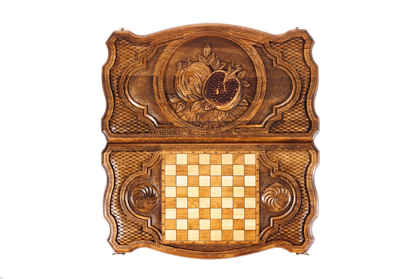Backgammon Board - Pomegranate - Unumperfectus