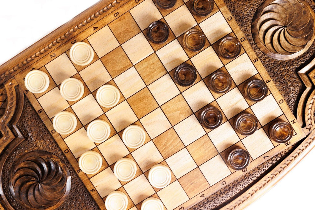 Backgammon Board - Pomegranate - Unumperfectus