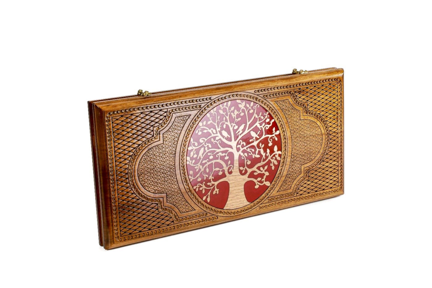 Backgammon Board - Tree With Epoxy - Unumperfectus