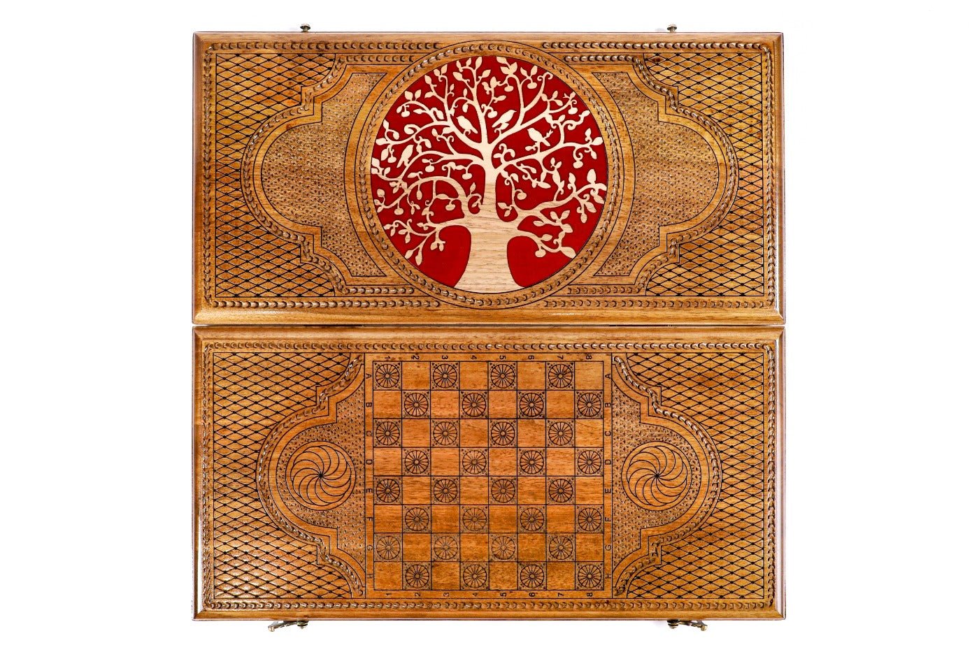 Backgammon Board - Tree With Epoxy - Unumperfectus
