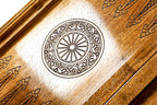 Tree Epoxy backgammon board - carrying case and accessories