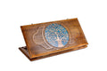 Tree epoxy wooden backgammon board handcrafted luxury design