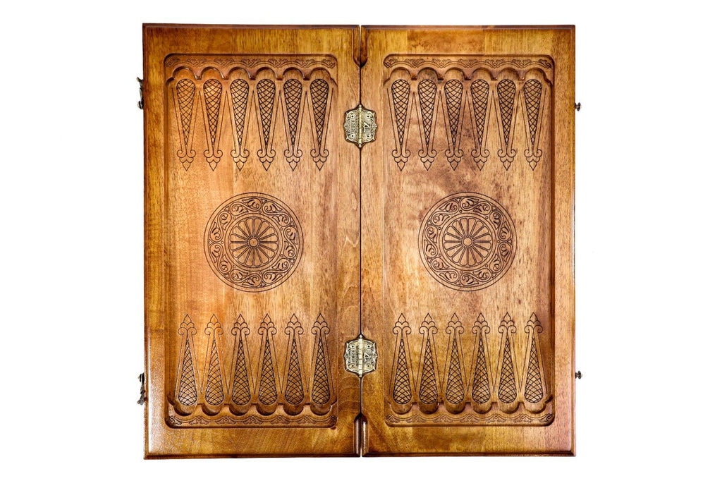 Backgammon Board - Tree With Blue Epoxy - Unumperfectus