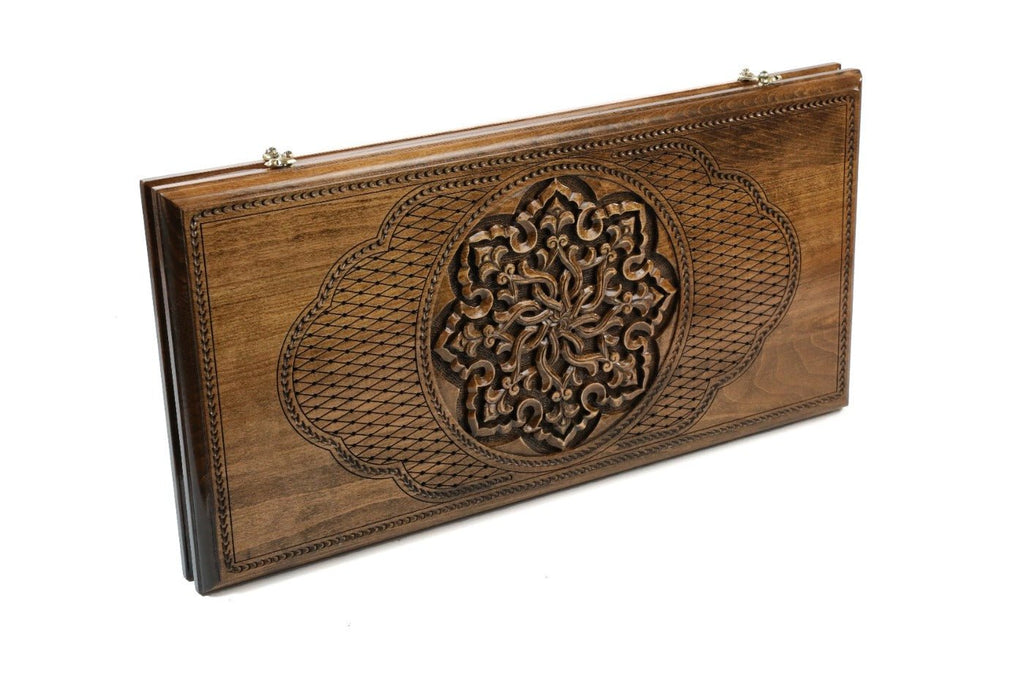Wooden Backgammon Board Ornamental Classic 23.6" | 60 cm - Unumperfectus