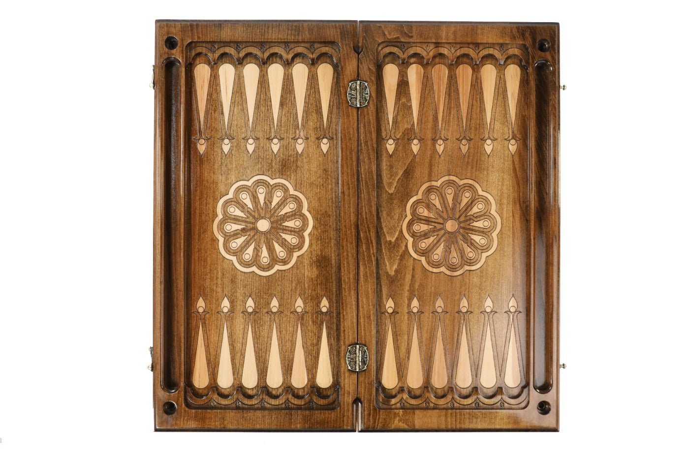 Wooden Backgammon Board Ornamental Classic 23.6" | 60 cm - Unumperfectus