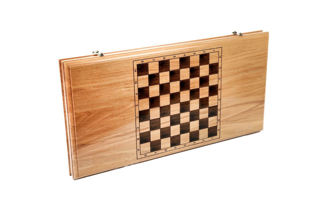Premium handcrafted wooden backgammon board classic elegant finish