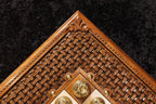 Box Style Folding chess set - close-up of the playing squares