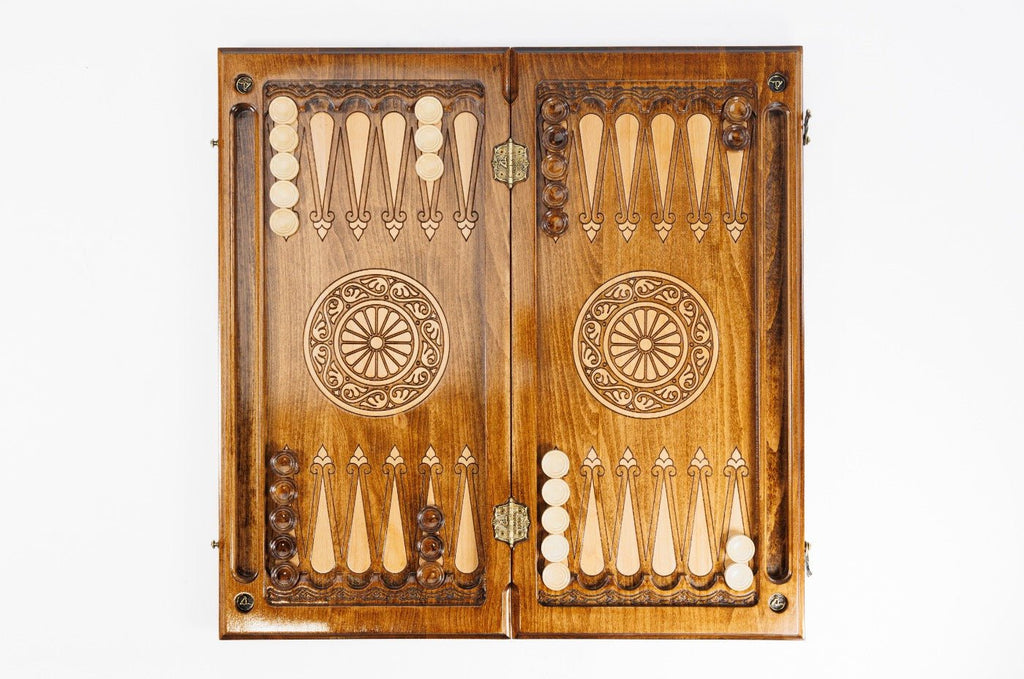 Backgammon Board - Ornamental Two-Sided - Unumperfectus