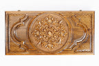Ornamental Two Sided backgammon board - closed cover detail