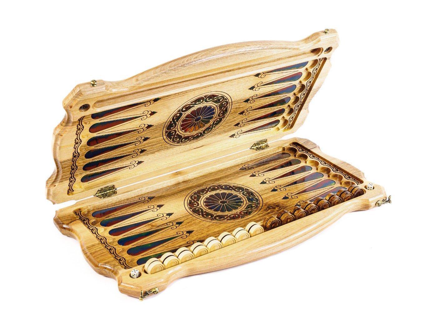 Backgammon Board - Coat of Arms of Armenia Epoxy - Unumperfectus