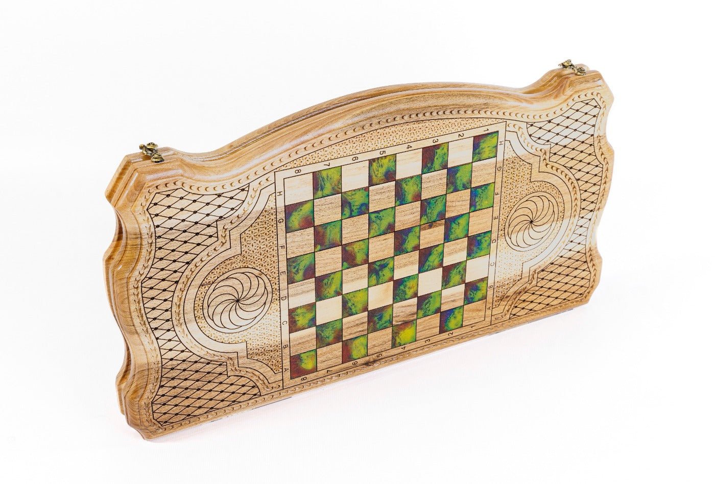 Backgammon Board - Coat of Arms of Armenia Epoxy - Unumperfectus