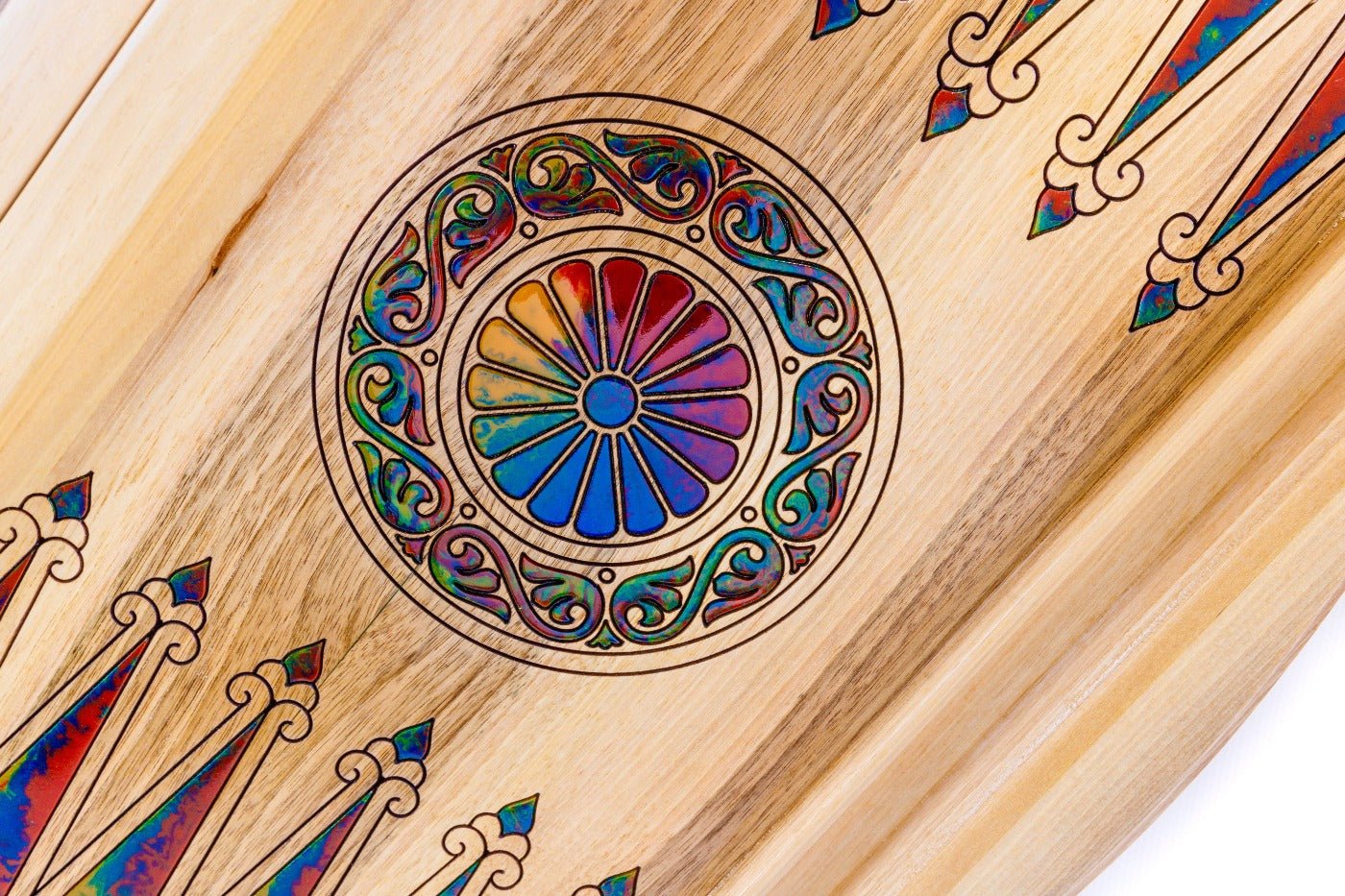Backgammon Board - Coat of Arms of Armenia Epoxy - Unumperfectus
