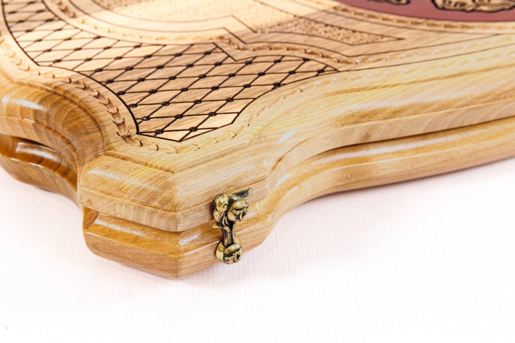 Backgammon Board - Coat of Arms of Armenia Epoxy - Unumperfectus