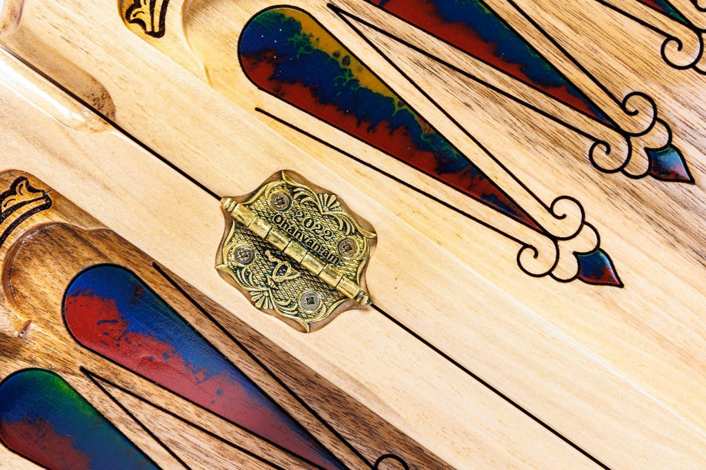 Backgammon Board - Coat of Arms of Armenia Epoxy - Unumperfectus