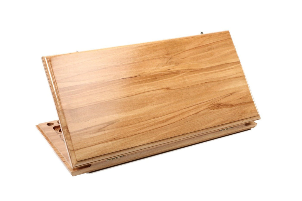 Classic wooden backgammon board handcrafted luxury design