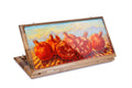 Painting epoxy wooden backgammon board handcrafted luxury design