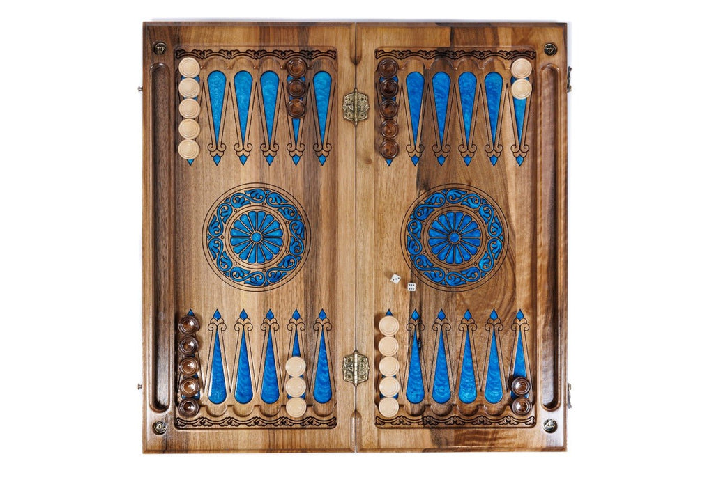 Backgammon Board - Painting & Epoxy - Unumperfectus