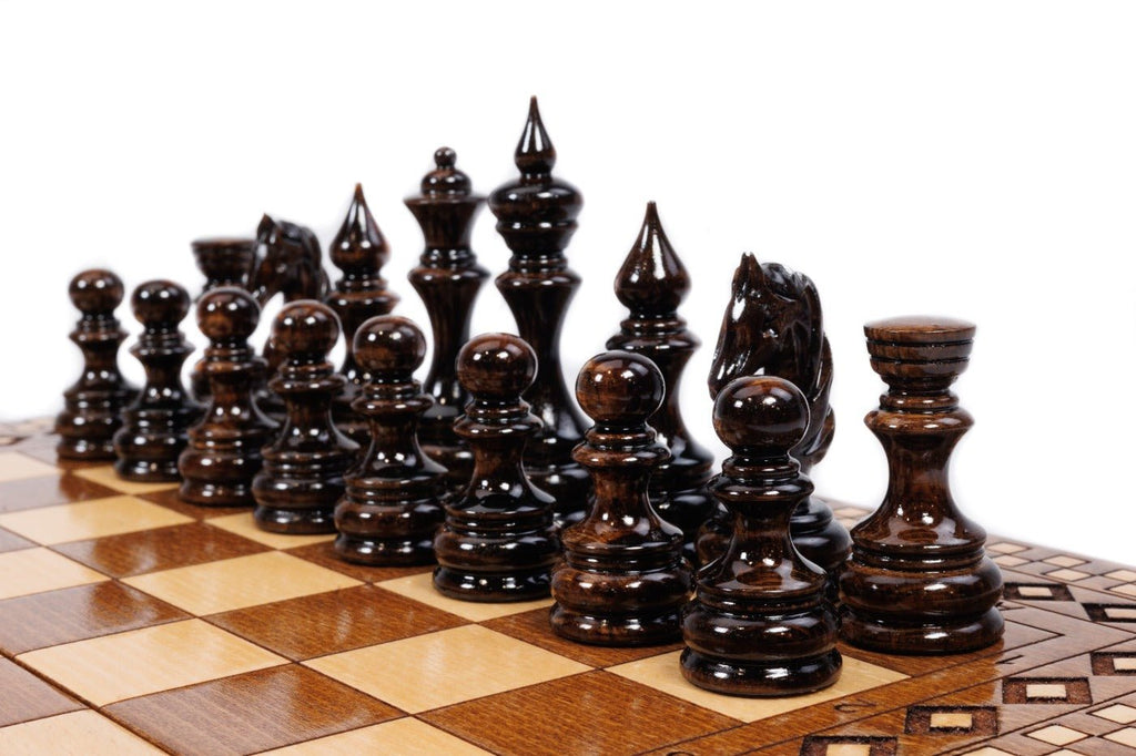 Armenian Carpet Chess Set & Backgammon 40 cm | 15.7" - Unumperfectus
